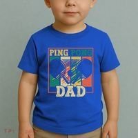 Table Tennis Player Father Ping Pong Dad Funny Table Tennis Great Gift Toddler T-Shirt thumb 2