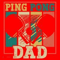 Table Tennis Player Father Ping Pong Dad Funny Table Tennis Great Gift Santa Hat thumb 1