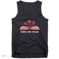 Turn The Page ShirtTeacher Floral Book TTurn The Page Tank Top thumb 0