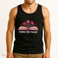 Turn The Page ShirtTeacher Floral Book TTurn The Page Tank Top thumb 3
