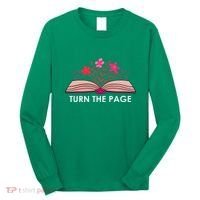 Turn The Page ShirtTeacher Floral Book TTurn The Page Long Sleeve Shirt thumb 0