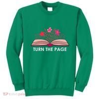 Turn The Page ShirtTeacher Floral Book TTurn The Page Sweatshirt thumb 0
