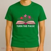 Turn The Page ShirtTeacher Floral Book TTurn The Page T-Shirt thumb 3