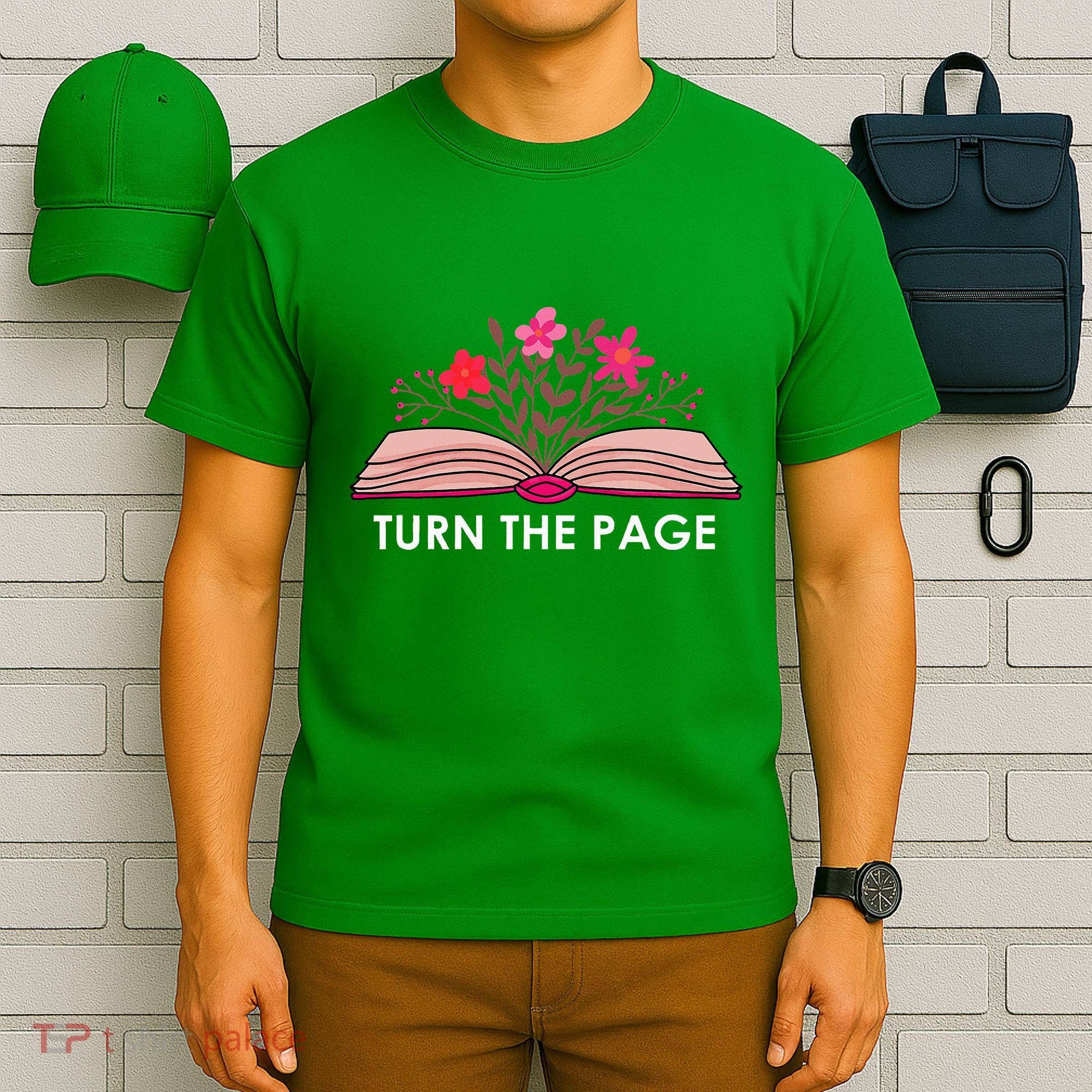 Turn The Page ShirtTeacher Floral Book TTurn The Page T-Shirt