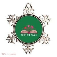 Turn The Page ShirtTeacher Floral Book TTurn The Page Ornament thumb 0