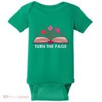 Turn The Page ShirtTeacher Floral Book TTurn The Page Baby Bodysuit thumb 0