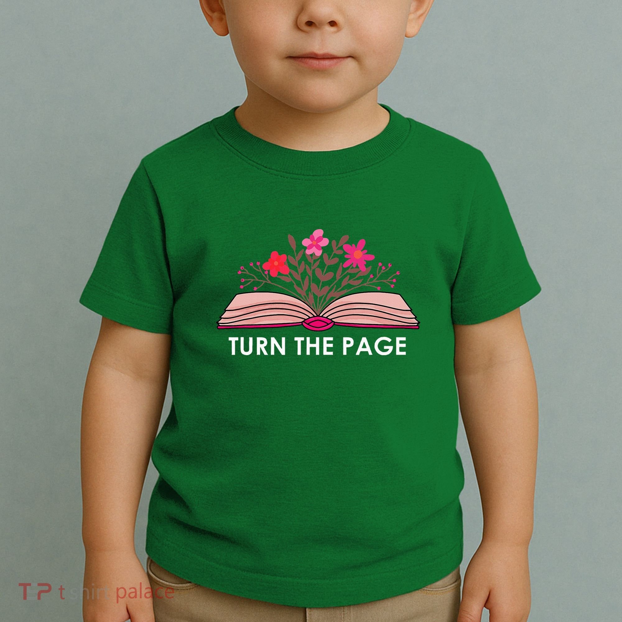 Turn The Page ShirtTeacher Floral Book TTurn The Page Toddler T-Shirt