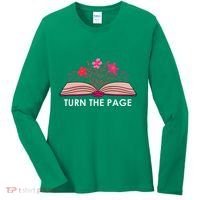 Turn The Page ShirtTeacher Floral Book TTurn The Page Women's Long Sleeve Shirt thumb 0