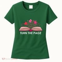 Turn The Page ShirtTeacher Floral Book TTurn The Page Women's T-Shirt thumb 0