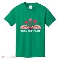 Turn The Page ShirtTeacher Floral Book TTurn The Page Kids T-Shirt thumb 0