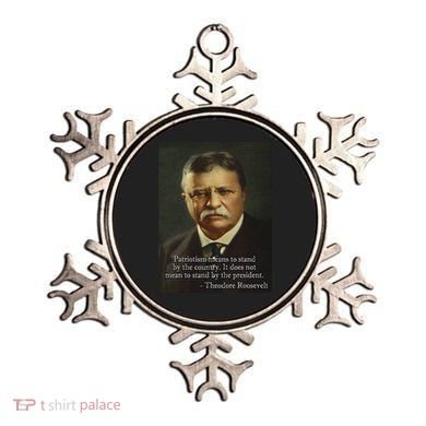 Theodore Teddy Roosevelt Meme Anti Trump Ornament