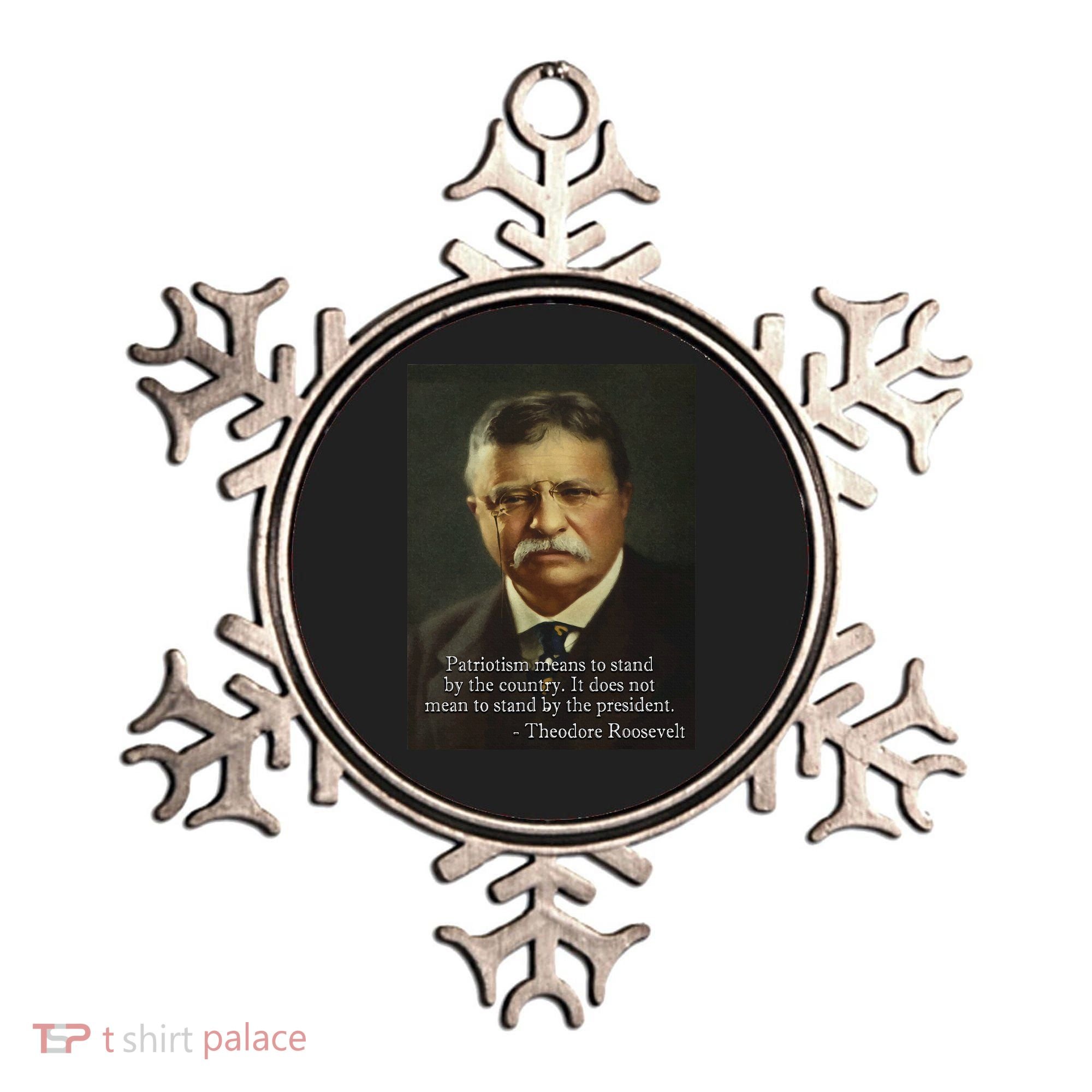Theodore Teddy Roosevelt Meme Anti Trump Ornament