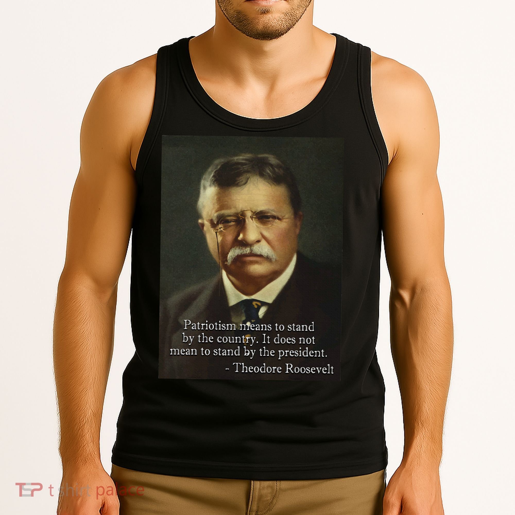 Theodore Teddy Roosevelt Meme Anti Trump Tank Top