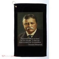 Theodore Teddy Roosevelt Meme Anti Trump Golf Towel thumb 0