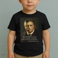 Theodore Teddy Roosevelt Meme Anti Trump Toddler T-Shirt thumb 2