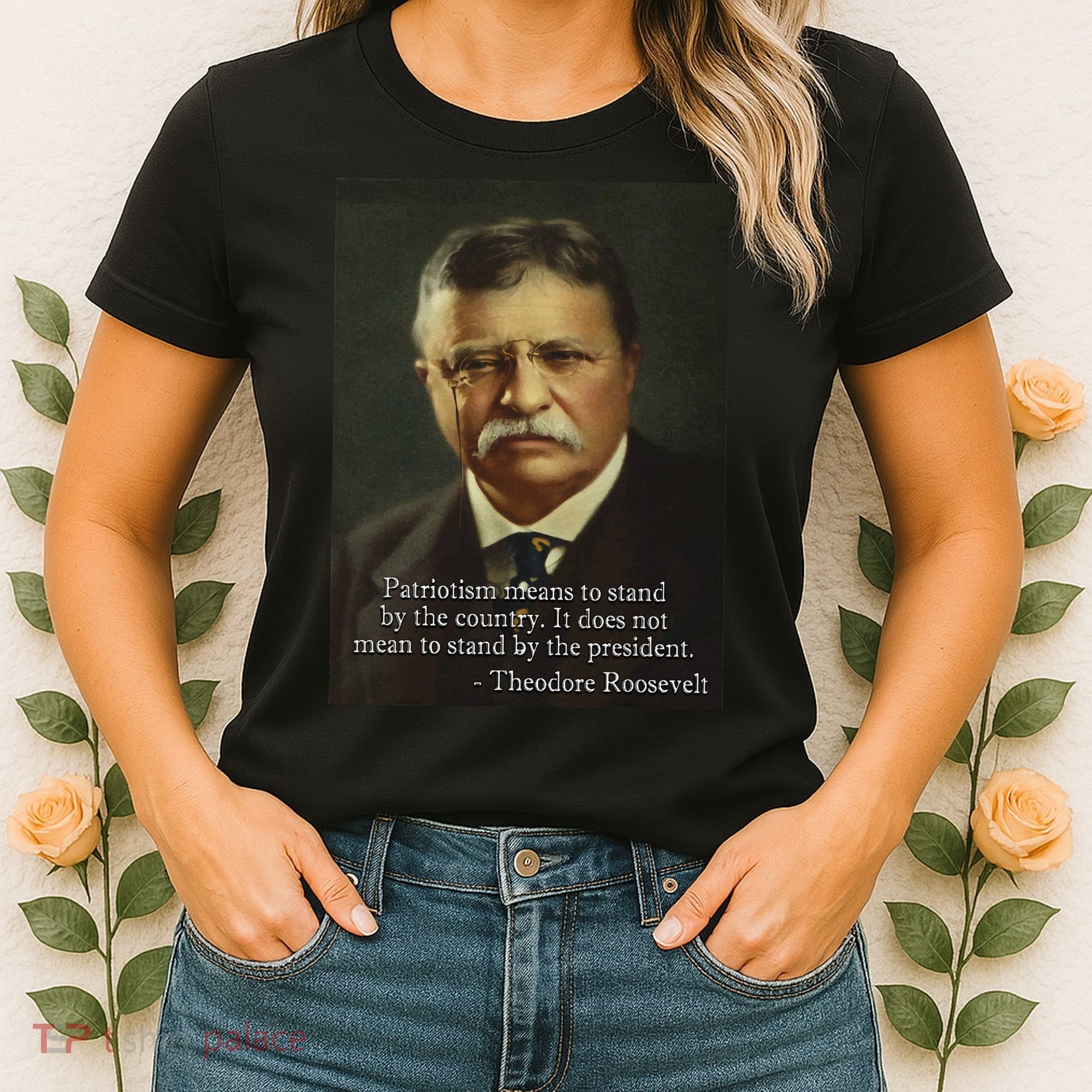 Theodore Teddy Roosevelt Meme Anti Trump Women's T-Shirt