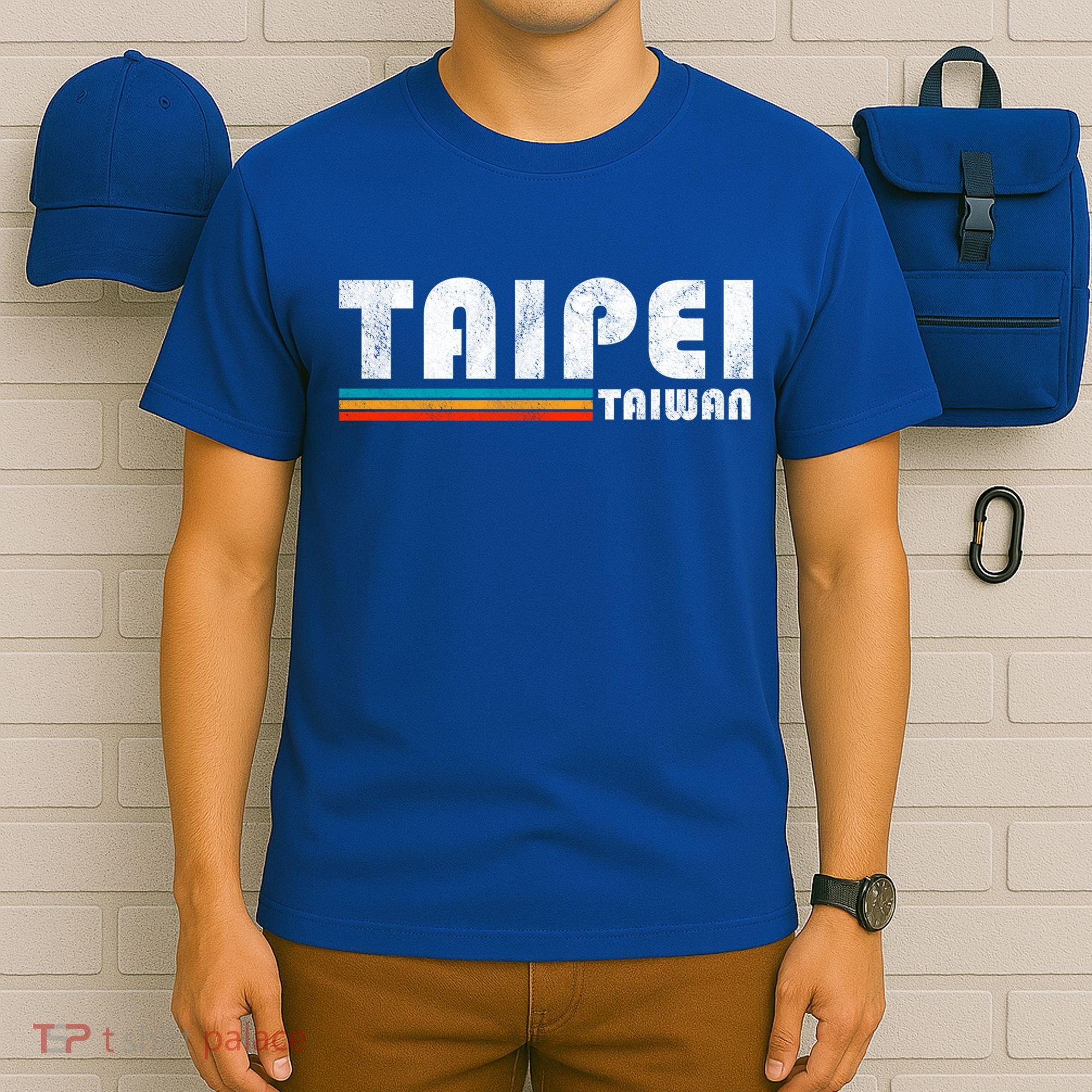 Taipei Taiwan Retro Vintage Travel Vacation Gift T-Shirt