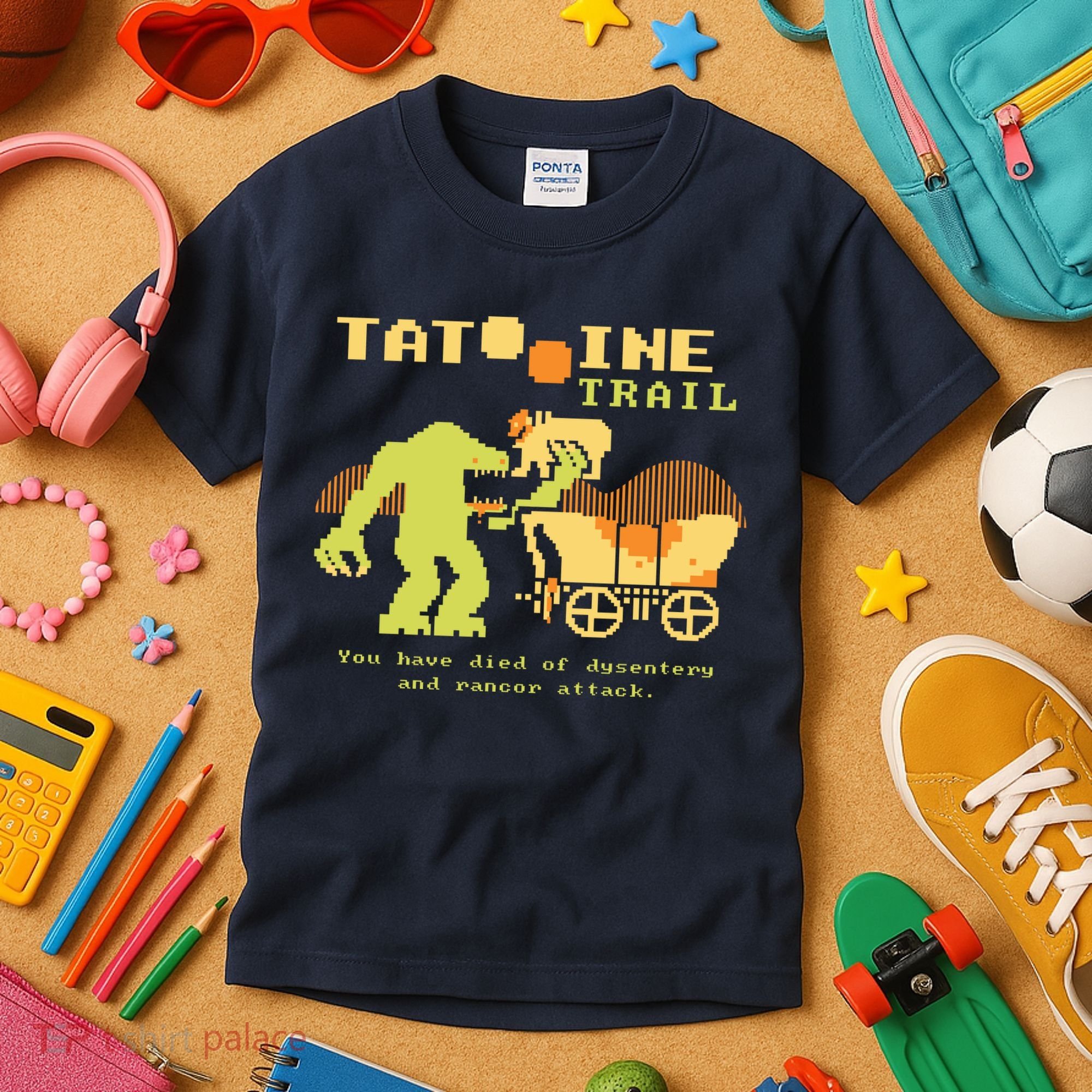 Tatoonie Trail Retro Gamer Kids T-Shirt