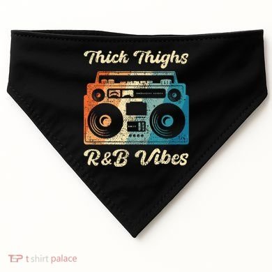 Thick Thighs R&B Vibes USA-Made Doggie Bandana