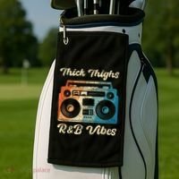 Thick Thighs R&B Vibes Golf Towel thumb 2