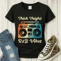 Thick Thighs R&B Vibes Women's T-Shirt thumb 3