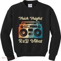 Thick Thighs R&B Vibes Kids Sweatshirt thumb 0