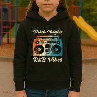 Thick Thighs R&B Vibes Kids Hoodie thumb 3