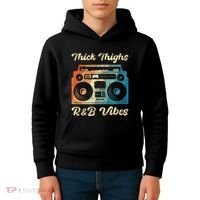 Thick Thighs R&B Vibes Kids Hoodie thumb 4