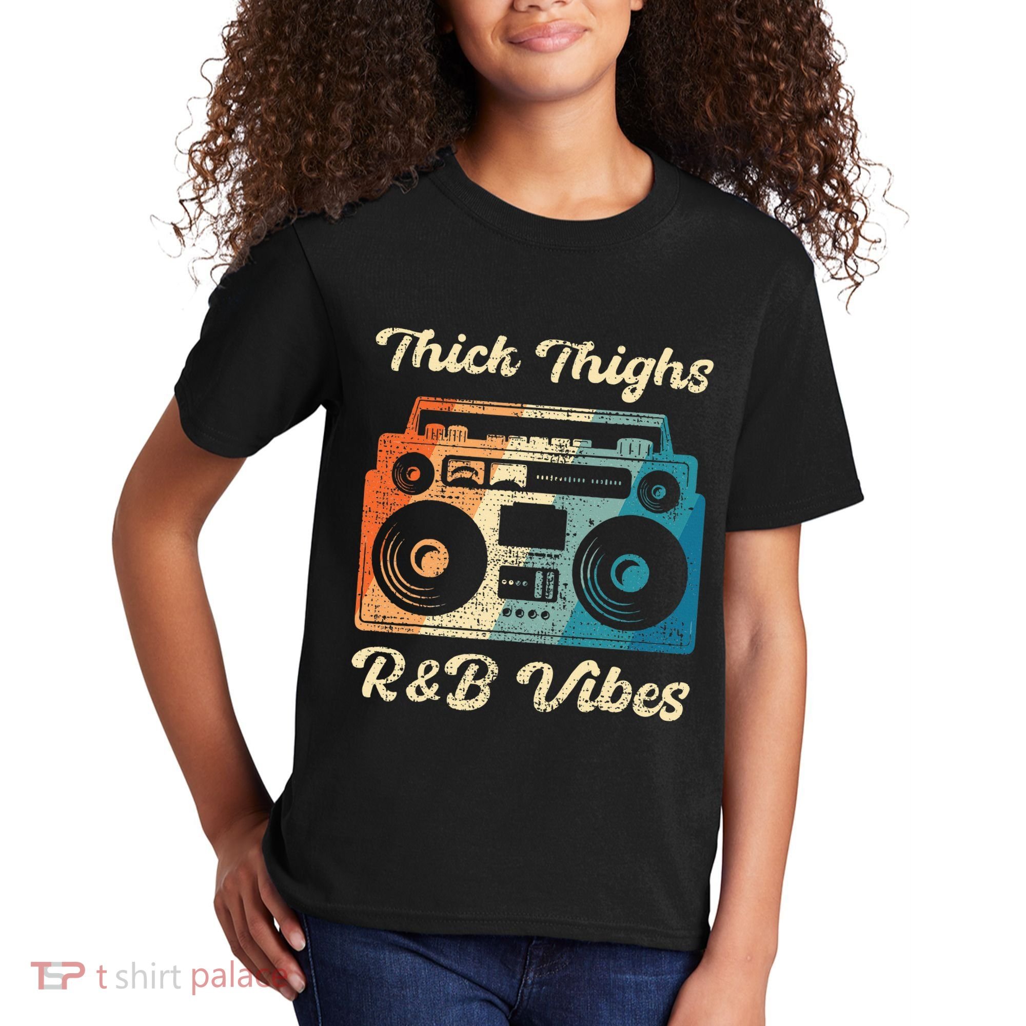 Thick Thighs R&B Vibes Kids T-Shirt