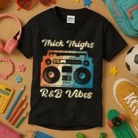 Thick Thighs R&B Vibes Kids T-Shirt thumb 3