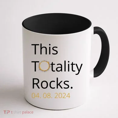 This Totality Rocks Solar Eclipse 2024 Coffee Mug back