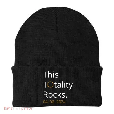This Totality Rocks Solar Eclipse 2024 Beanie