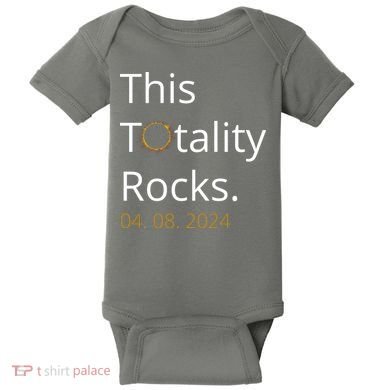 This Totality Rocks Solar Eclipse 2024 Baby Bodysuit