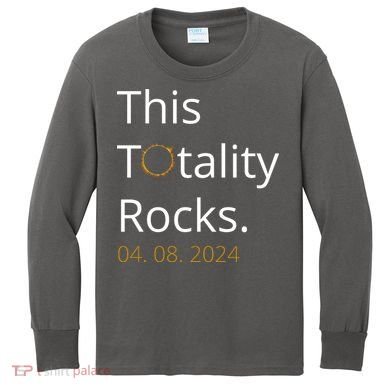 This Totality Rocks Solar Eclipse 2024 Kids Long Sleeve Shirt