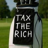 Tax The Rich Golf Towel thumb 2