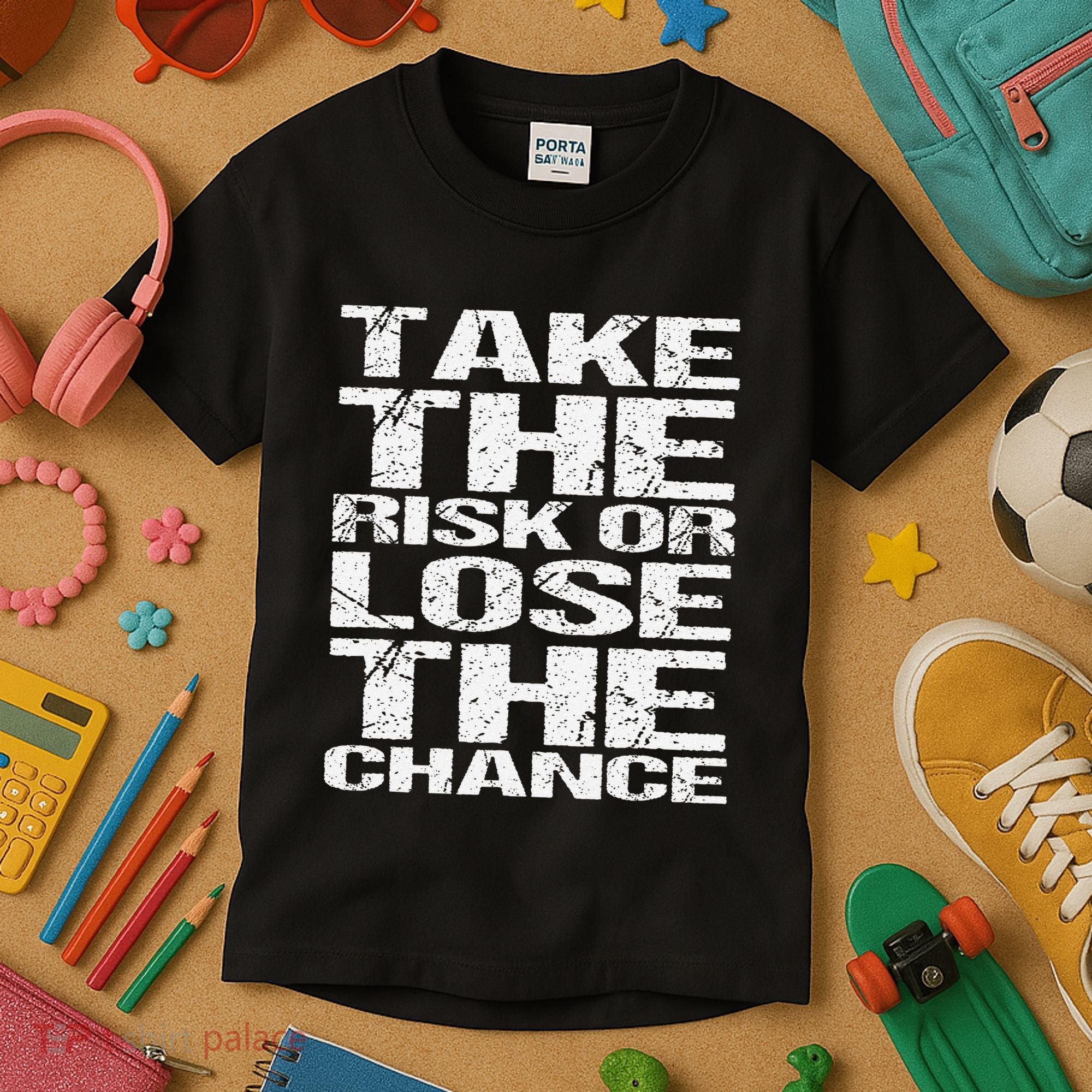 Take The Risk Or Lose The Chance Kids T-Shirt