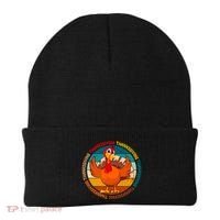 Thanksgiving Turkey Retro Sunset Holiday Beanie thumb 0