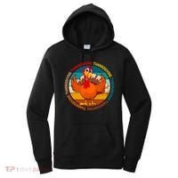Thanksgiving Turkey Retro Sunset Holiday Women's Hoodie thumb 0