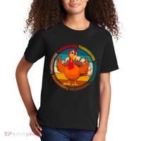 Thanksgiving Turkey Retro Sunset Holiday Kids T-Shirt thumb 2
