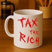 Tax The Rich AOC Quote Coffee Mug thumb 4