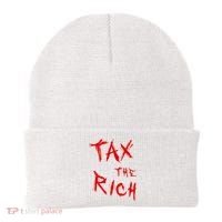 Tax The Rich AOC Quote Beanie thumb 0