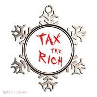 Tax The Rich AOC Quote Ornament thumb 0