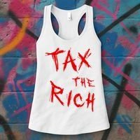 Tax The Rich AOC Quote Women's Tank Top thumb 3