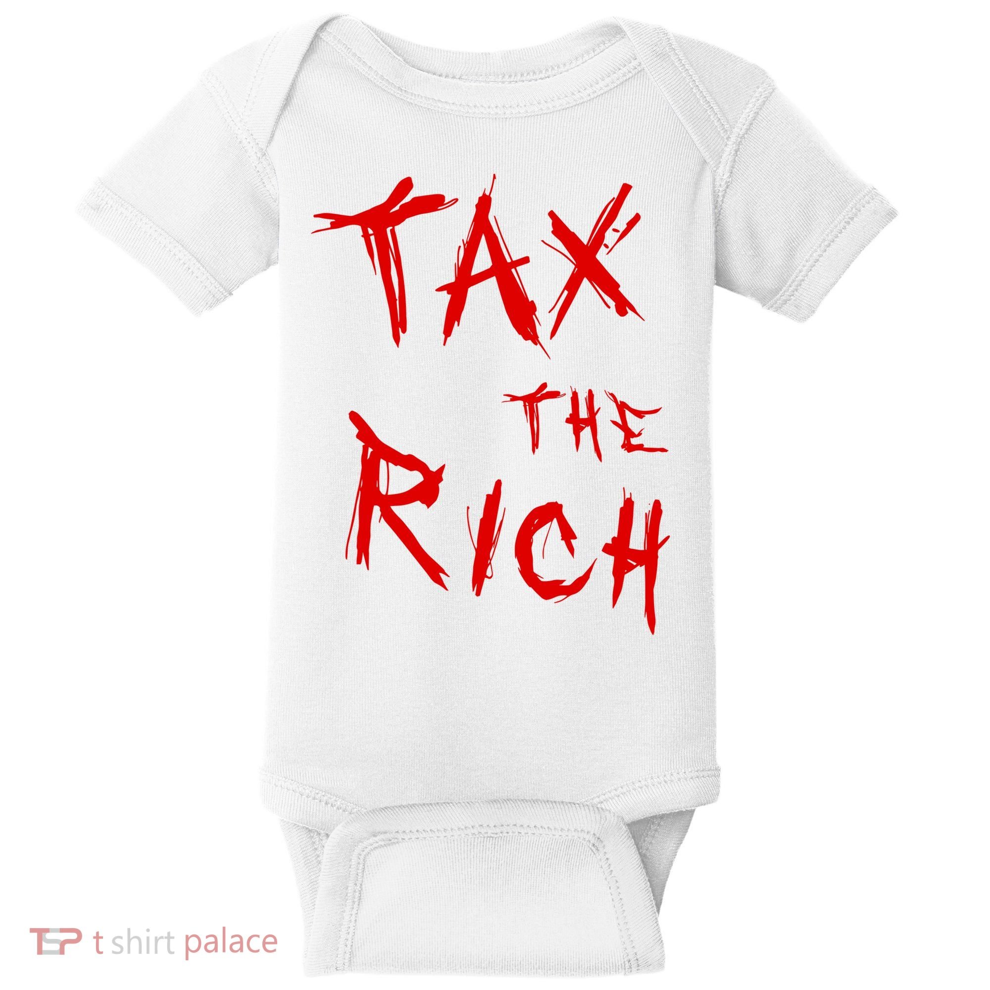 Tax The Rich AOC Quote Baby Bodysuit