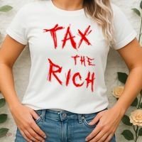 Tax The Rich AOC Quote Women's T-Shirt thumb 2