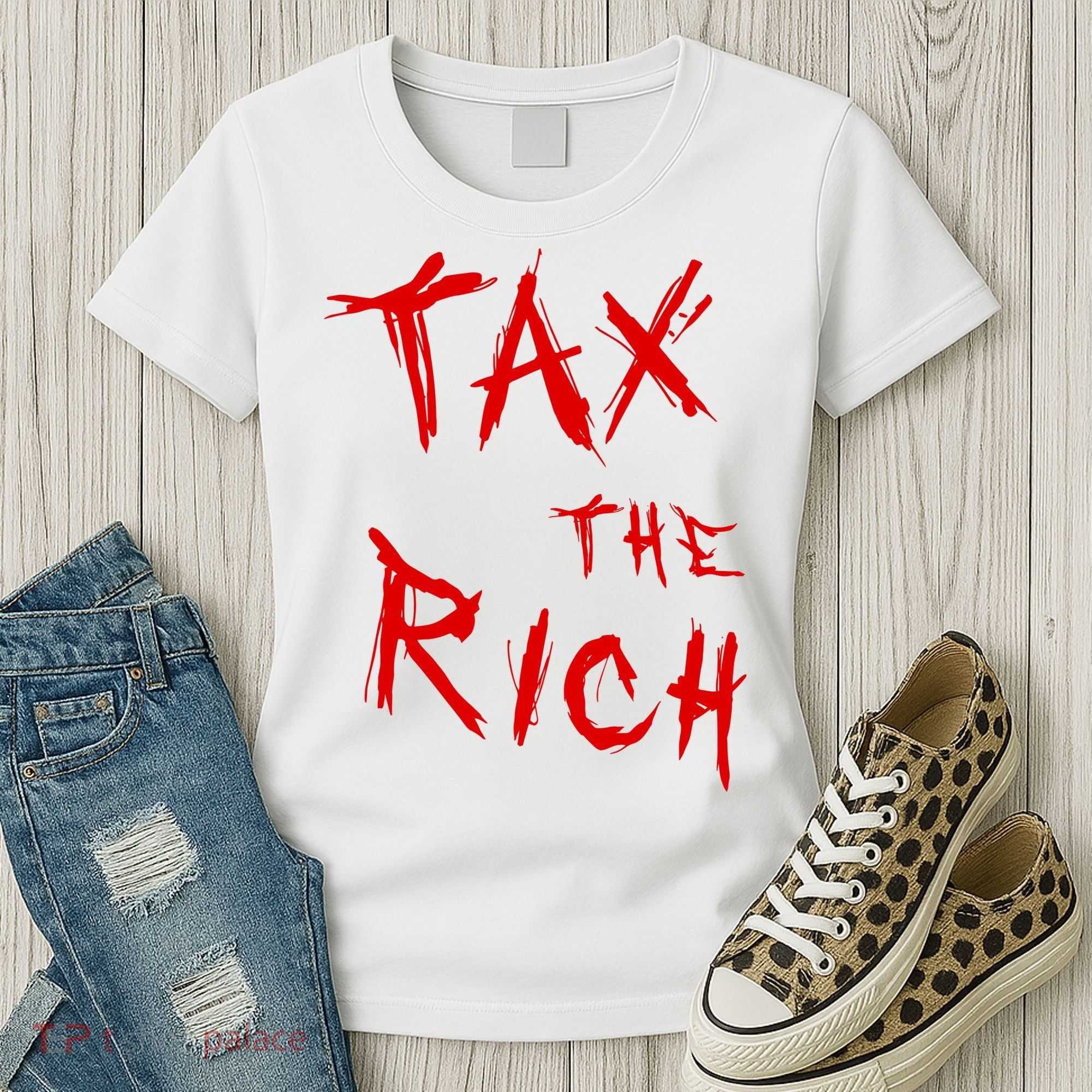 Tax The Rich AOC Quote Women's T-Shirt