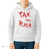 Tax The Rich AOC Quote Kids Hoodie thumb 4