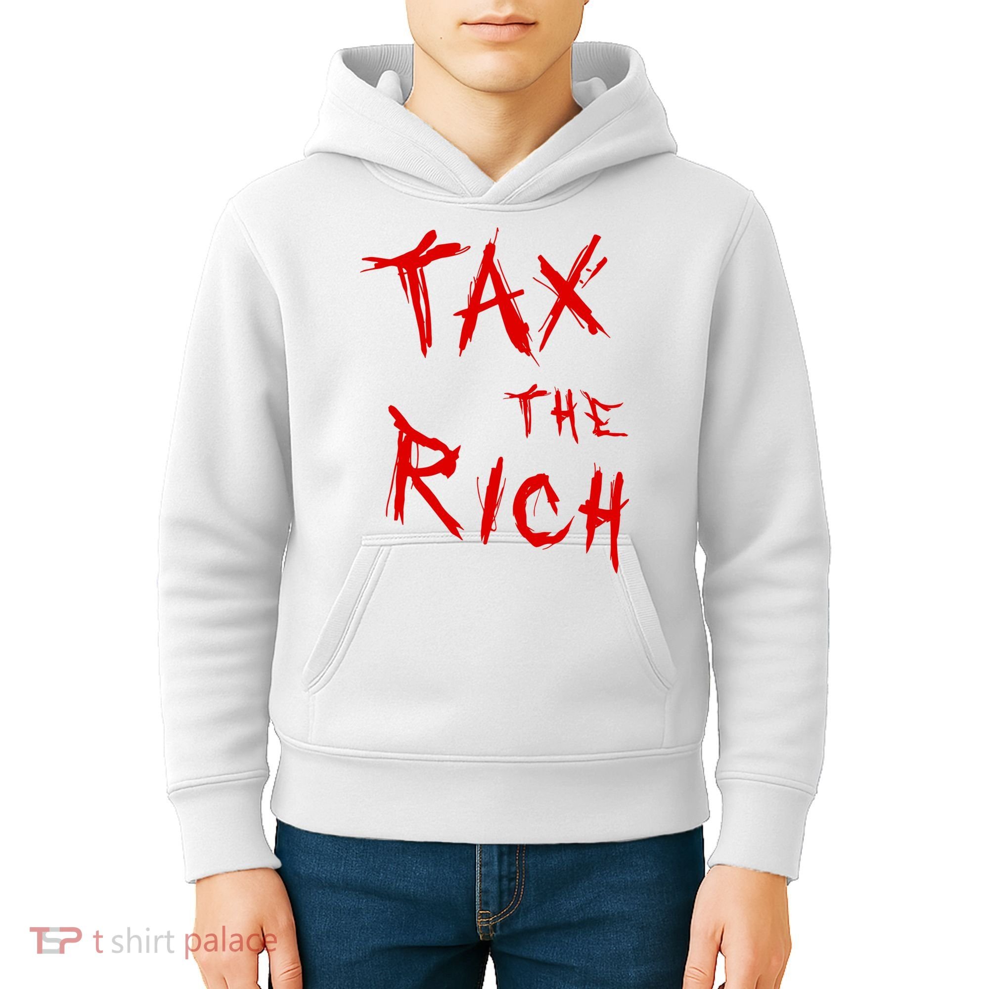 Tax The Rich AOC Quote Kids Hoodie