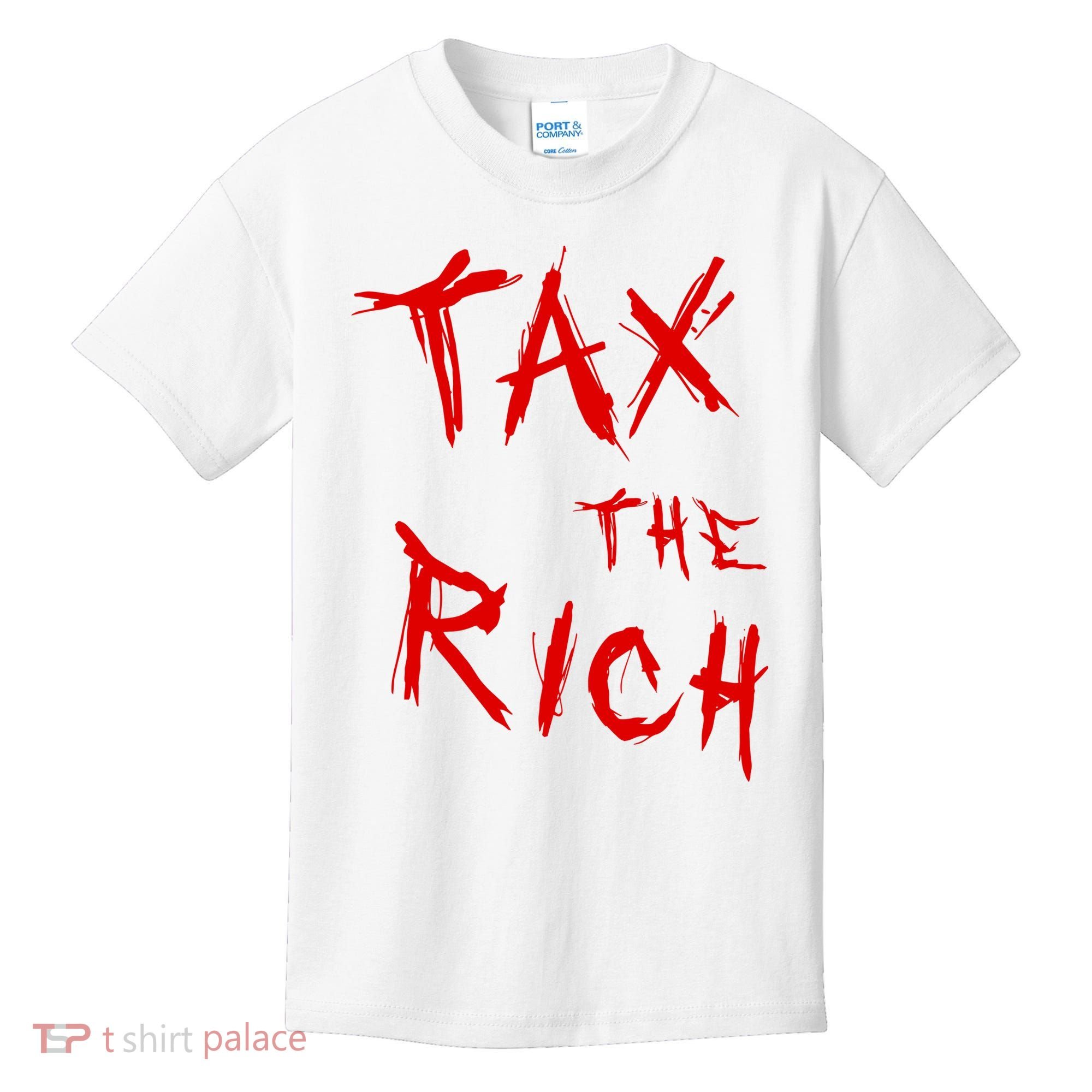 Tax The Rich AOC Quote Kids T-Shirt