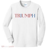 Triumph Trump Republican Trump Kids Long Sleeve Shirt thumb 0